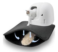 Alfombra Gatos Arenero, Alfombrilla Arenero Gato Impermeable, Estera de Arena para Gatos, Alfombra para Gatos, Diseño de Doble Capa en Forma de Panal, Cat Litter Mat, Alfombra de Basura, 46×60cm