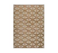 Alfombra geométrica cobre lana, 120x170 cm - atticgo