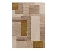 Alfombra geométrica con relieve multicolor melfi, 140x200 cm - atticgo