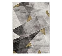 Alfombra geométrica en gris bianca, 160x230 cm - atticgo