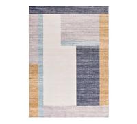 Alfombra geométrica impresa multicolor class, 140x200 cm - atticgo