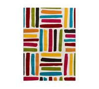 Alfombra geométrica multicolor bounty, 133x190 cm - atticgo