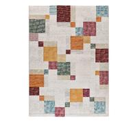 Alfombra geométrica multicolor eider, 133x190 cm - atticgo