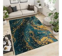 Alfombra grande antideslizante lavable de felpa suave para sala de estar y dormitorio, diseño moderno, decoración del hogar de lujo estética