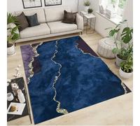 Alfombra grande antideslizante lavable de felpa suave para sala de estar y dormitorio, diseño moderno, decoración del hogar de lujo estética