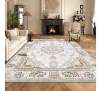 Alfombra grande de estilo retro para sala de estar, decoración del hogar, fácil de limpiar, alfombra para dormitorio, sofá, mesas de centro, tapete para el piso (5.9x9.1 pies (180x280 cm)/BS012-S