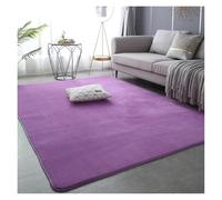 Alfombra gruesa for sala de estar, alfombra de lana Coral for área grande, alfombra suave for suelo de juegos for niños, estera de Yoga for cabecera y ventana for niñas(Purple,50x160cm(19x62 in))