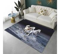 Alfombra Habitación Con Motivos Animales Caballo Impresión 3D Alfombras Franela Suave Antideslizante Lavable Alfombra Suelo Sala De Juegos Para Adultos Decoración Para El Hogar (Color 5,140x200cm)