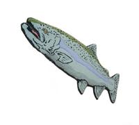 Alfombra hecha a mano con silueta de pez y forma irregular, alfombra de diseño natural para mejorar los interiores contemporáneos y tradicionales del hogar (E)