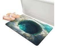 Alfombra Ilusión Óptica,Alfombra De Puerta Efecto Abismo 3D,Alfombra De Agujero De Ilusión Óptica 3D | Para Exterior Puerta Baño Cocina Casa Dormitorio Sala Sala Entrada Zona Escalera Decoración