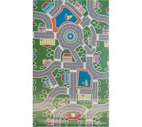 Alfombra Infantil de Carretera y Ciudad | Alfombra de Juegos para Niños | Decoración Habitación Infantil Fácil de Lavar (200x200cm)