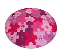 Alfombra infantil PUZLE círculo violeta circulo 100 cm
