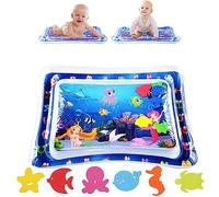Alfombra Inflable Bebe, Cojín de Agua Inflable para bebé, Tapete de Agua Plegable, Tapete de PVC a Prueba de Fugas para Bebés, Juguetes para Bebés de 3 + meses, Regalo para Bebés (Sirena)