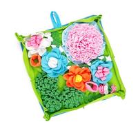 Alfombra interactiva para olfatear para perros, resistente al desgarro, alfombrilla de alimentación con diseño de rompecabezas para perros, 50 x 50 cm