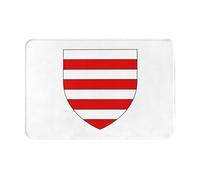 Alfombra Interior Bandera De La Parroquia De Grouville, Jersey Atrapapolvo Felpudo De Entrada Absorbentes Tapete Felpudo Entrada para Baño Recibidor Jardín 60X40Cm