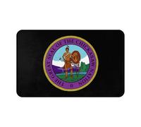 Alfombra Interior El Gran Lobo De Mar De La Nación Chickasaw Atrapapolvo Alfombra De Entrada Absorbentes Tapete De Entrada para Baño Hogar Balcón 60X40Cm