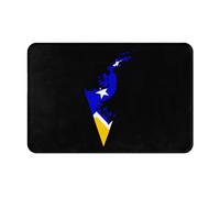 Alfombra Interior Mapa De La Bandera del Territorio Antártico Chileno Magallanes Y Antártica Lavable Alfombra De Entrada Fino Tapete De Entrada para Casa Recibidor Cocina 60X40Cm