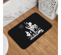 Alfombra Interior Picasso Don Quijote Resistente Felpudo Entrada Interior Antideslizante Trampa De Tierra para Oficina Baño Hogar 60X40Cm