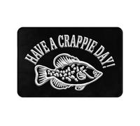 Alfombra Interior Que Tengas Un Día De Fish Perca Fino Alfombra Entrada Interior Antideslizante Trampa De Tierra para Balcón Baño Casa 60X40Cm