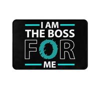 Alfombra Interior Yo Soy El Jefe para Mí Atrapapolvo Alfombra De Entrada Duradera Tapete Entrada Casa para Baño Pasillo Jardín 60X40Cm