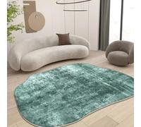 Alfombra irregular para sala de estar, decoración moderna para el hogar, alfombras grandes para sofá, dormitorio, mesita de noche, tapete de felpa esponjoso (5.9x9.1 pies (180x280 cm)/TS025-frane