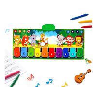 Alfombra Juego Musical Piano Almohadilla Multifuncional Sensorial Musical | Alfombra De Batería Para Niños para cochecito guardería cuna silla de coche juego ducha cumpleaños