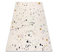 Alfombra KIDDO 5308 crema estrellas para niños sensorial 240x330 cm
