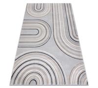 Alfombra KIDDO 6107 gris claro / crema geométrico para niños sensorial 160x220 cm