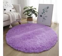 Alfombra lanuda de terciopelo ultra afelpada, antideslizante, de fibra sintética, suave, lavable a máquina, color sólido moderno para dormitorio, sala de estar, guardería, niños, mascotas, varios