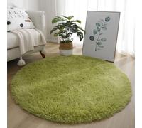 Alfombra lanuda de terciopelo ultra afelpada, antideslizante, de fibra sintética, suave, lavable a máquina, color sólido moderno para dormitorio, sala de estar, guardería, niños, mascotas, varios