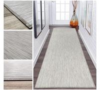 Alfombra Larga de Vinilo Trenzado para Cocina, Pasillos y Dormitorio a Medida, Presencia Natural de Alta Resistencia con Revés de PVC Antideslizante