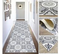 Alfombra Larga para Cocina Vinilo de Baldosas Hidráulica Antideslizlante, Tambien para pasillos, salita y entradas.