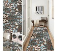 Alfombra Larga Pasillo 60 x 250 cm Alfombras Cocina Absorbente Alfombra Comedor Pasillo Lavable Antideslizante Alfombra para Corredor Alfombra Entrada Alfombrilla para Cocina, Comedor, Lavadero