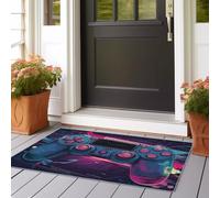 Alfombra Larga Pasillo 60x150 cm Antideslizante Lavables en Lavadora Carpet Cocina Comedor Habitacion Tapetes Controlador de Juegos Gamepad Moderno y Genial Pelo Corto Tapete Color