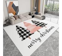 Alfombra Lavable 120 x 170 cm Plantas Abedul Rayas para Salón, Alfombra Antideslizante y Resistente Minimalismo - Moqueta Moderna Suave Estampada para Dormitorio Habitación Infantil Sala de Juegos