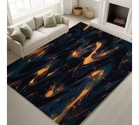 Alfombra lavable a máquina, 40 x 60 cm, efecto 3D, moderna, tecnología vibra, dinámica, antideslizante, formas fluidas, diseño de flujo líquido, alfombras de pelo corto para entrada