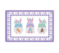 Alfombra lavable a máquina para el hogar, Pascua, alfombra de bienvenida, sala de estar, día en casa (D, talla única)