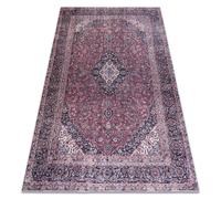 Alfombra lavable ANDRE 2288 Oriental vintage antideslizante - burdeos / gris 80x150 cm