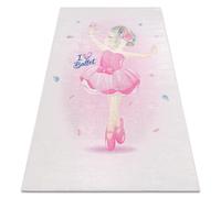 Alfombra lavable BAMBINO 42830 Bailarina para niños antideslizante - rosado 140x200 cm