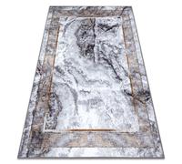 Alfombra lavable MIRO 51278.812 Mármol griego antideslizante - gris / oro 200x290 cm