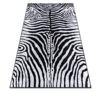 Alfombra lavable MIRO 51331.803 Cebra antideslizante - negro / blanco 120x170 cm
