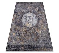 Alfombra lavable MIRO 51453.805 Rosetón vintage antideslizante - gris 120x170 cm