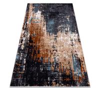 Alfombra lavable MIRO 51454.802 Abstração antideslizante - azul oscuro / beige 140x190 cm