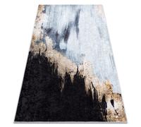 Alfombra lavable MIRO 51573.802 Abstração antideslizante - azul / oro 120x170 cm