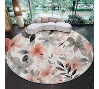 Alfombra Lavable Vistoso - Acuarela Floral Hoja Elegante Alfombra Suave De Pelo Corto Estampada, Antideslizante 180 cm para Sala De Estar Dormitorio Oficina, Fácil De Limpiar