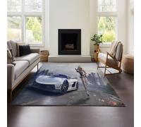 Alfombra Ligera Y Lujosa para Sala De Estar, Estilo Playerunknown's Battlegrounds, Estilo Nórdico Italiano, Villa De Alta Gama, Manta Grande para Sofá Plano, Alta Gama. (Battlegrounds 02,80x160cm)