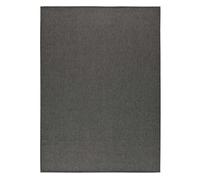 Alfombra lisa lavable en antracita espiga, 80x150 cm - atticgo