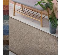 Alfombra London | alfombra de salón o camino para cocina, pasillo y sala de estar | resistente y fácil de limpiar | 11 colores y muchos tamaños (67 x 500 cm, beige 70)