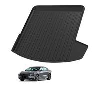 Alfombra Maletero para Ford Mondeo Fuel 2022-2023, TPE Alfombrillas Impermeables Revestimiento Carga Trasera Impermeable Alfombras protección, with a Baffle on The Left Side of The Trunk