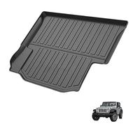 Alfombra Maletero para Jeep Wrangler 4-Door 2011-2015 with Speakers on The Right Side, TPE Alfombrillas Impermeables Carga Bandeja Maletero Equipaje Revestimiento Protección